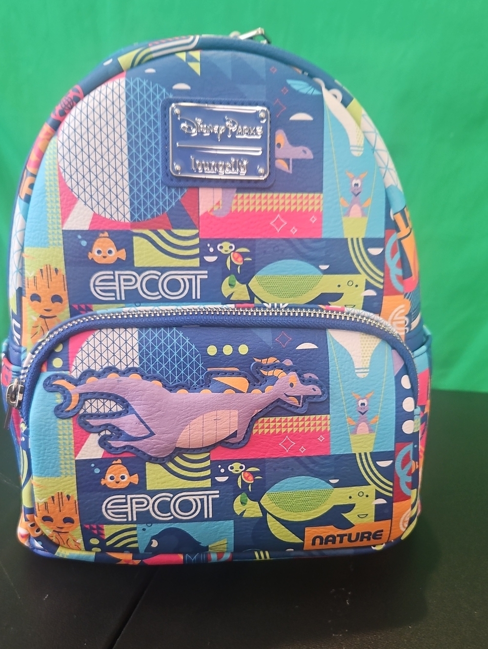 Disney Kids Mini Backpack - Blue Multicolor EPCOT Nature Print